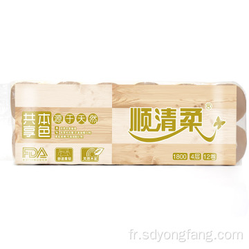 Rouleau de papier hygiénique en bambou